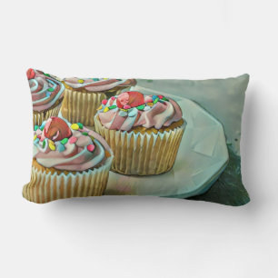 Ice cream cake lumbar pillow