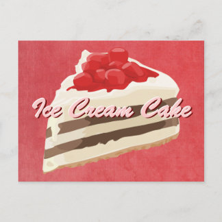 Ice Cream Cake Postcard