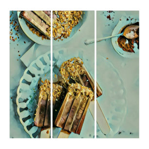 Ice cream cake triptych