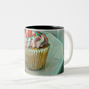 Ice cream cake Two-Tone coffee mug
