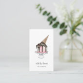 Ice Cream Cake | Vertical Business Card (Standing Front)