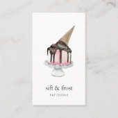 Ice Cream Cake | Vertical Business Card (Front)