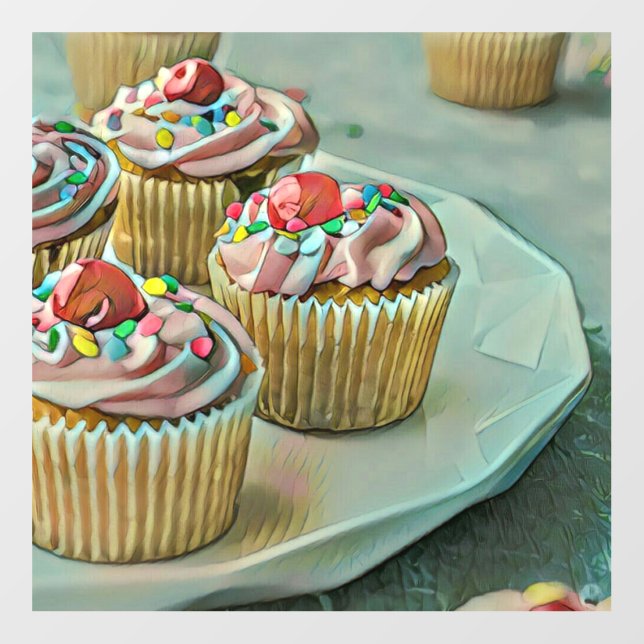 Ice cream cake wall decal  (Front)