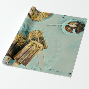 Ice cream cake wrapping paper