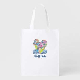 Ice Cream chill Reusable Grocery Bag