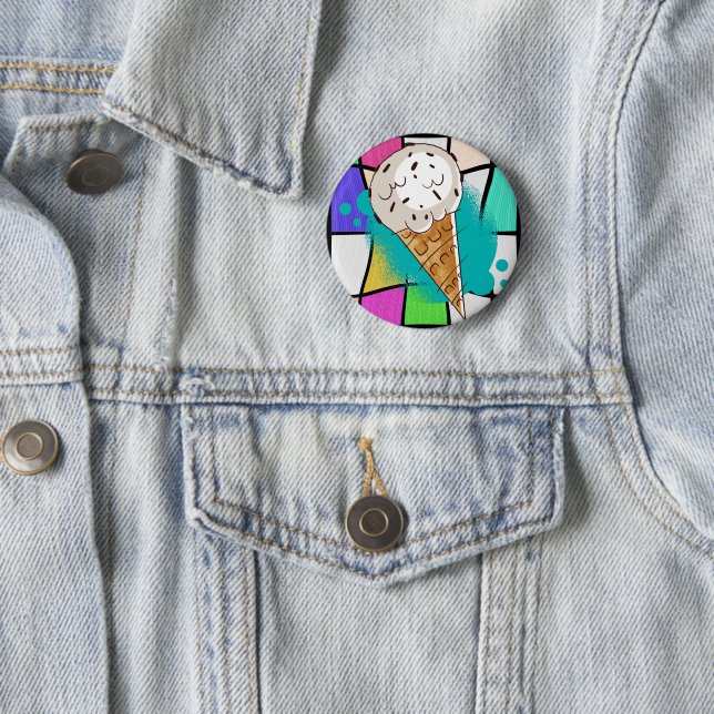 Ice Cream Chocolate Chips Button (In Situ)