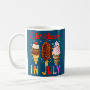 Ice Cream Christmas In July Summer Vacation Kids  Coffee Mug