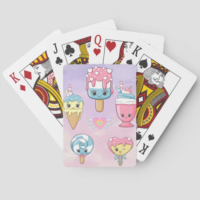ice cream collection for babys poker cards (Back)