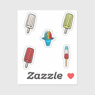 Ice cream collection sticker