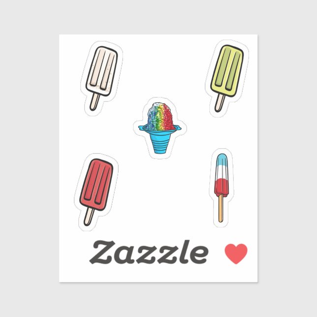 Ice cream collection sticker (Sheet)