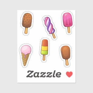 Ice cream collection sticker