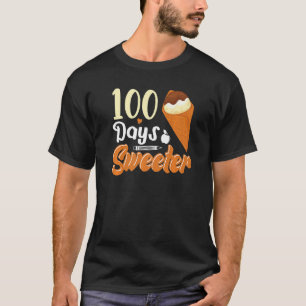Ice Cream Cone 100 Days Of School Teachers Girls B T-Shirt
