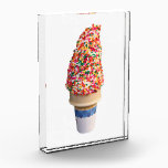 Ice Cream Cone Acrylic Block<br><div class="desc">Ice Cream Cone</div>
