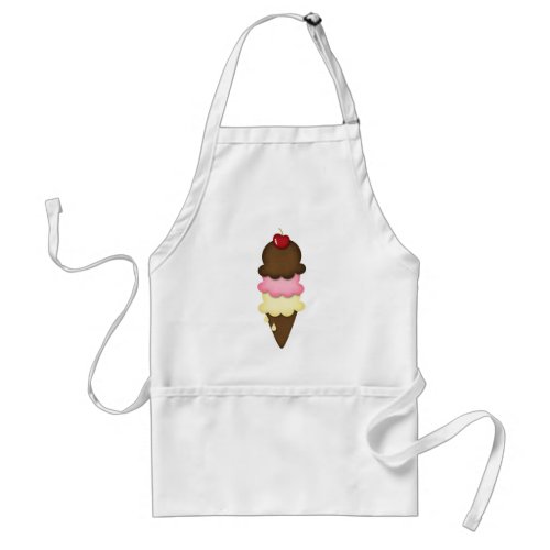 ice cream cone adult apron