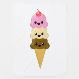 Ice Cream Cone Baby Blanket