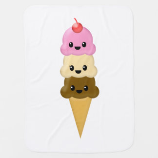Ice Cream Cone Baby Blanket