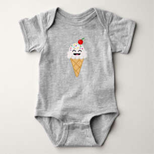 Ice Cream Cone Baby One-Piece Bodysuit