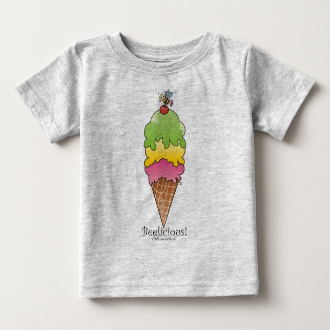 Ice Cream Cone Baby T-Shirt (Front)