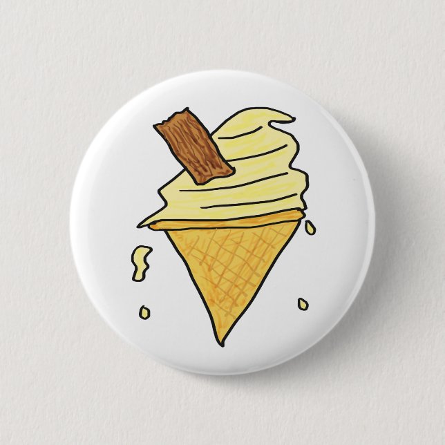 Ice Cream Cone Button (Front)