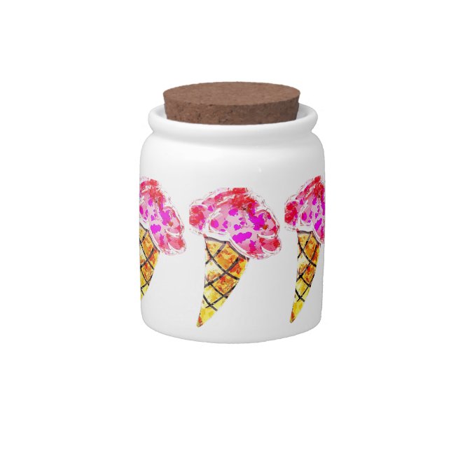 Ice Cream Cone Candy Jar (Front)