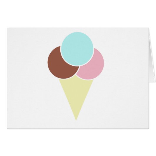 Ice Cream Cone Cards (Front Horizontal)