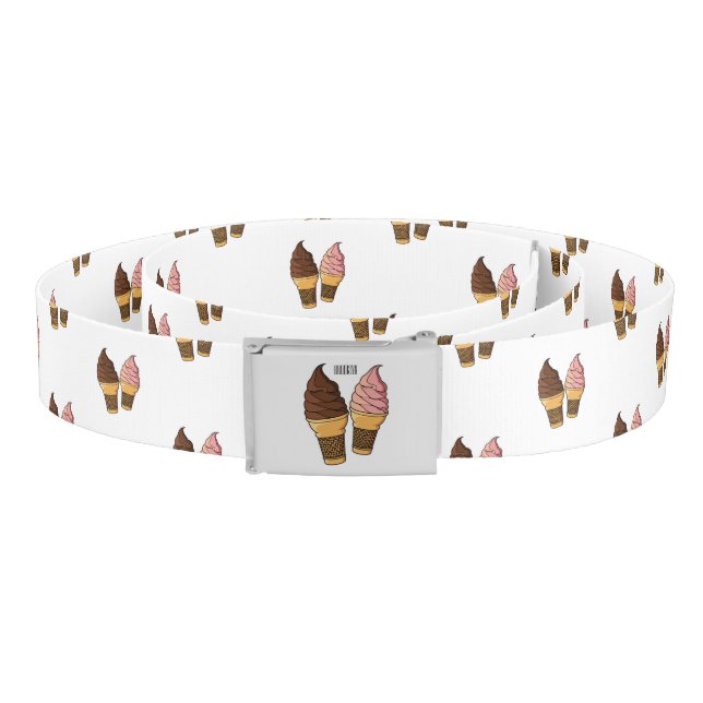 Ice cream cone cartoon illustration  belt (Coil)