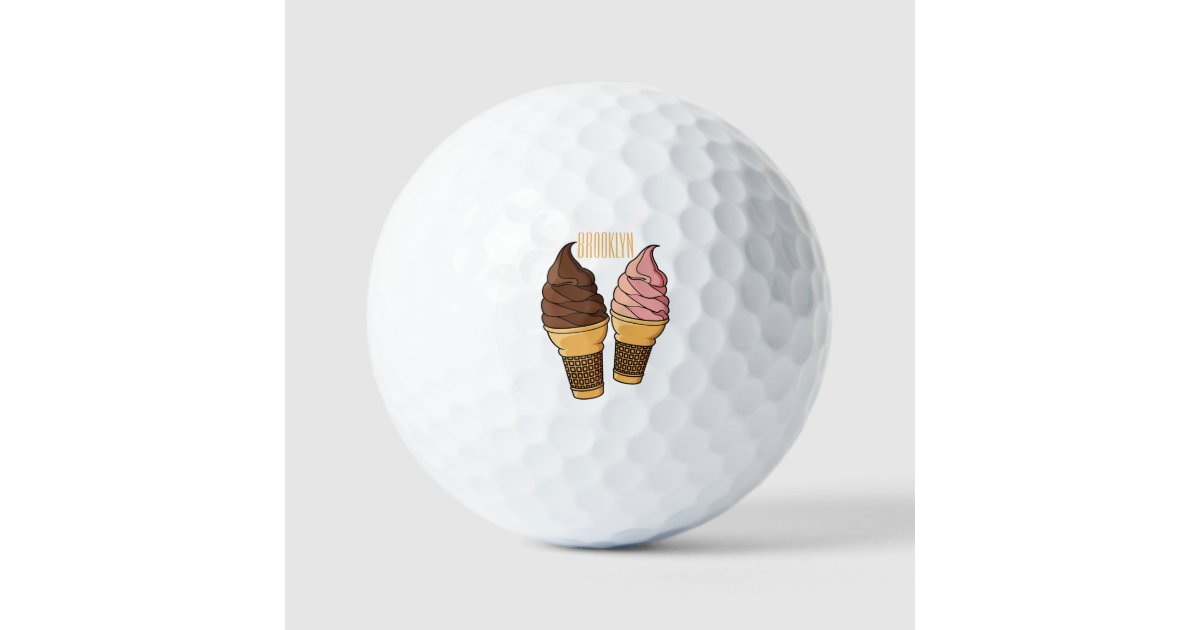 Ice Cream Cone Golf Balls, Zazzle