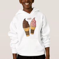 Ice cream cone cartoon illustration