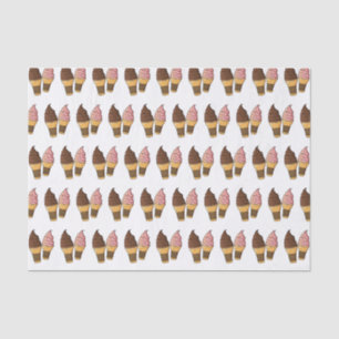 Ice cream cone cartoon illustration tissue paper