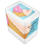 Ice Cream Cone Cornet Add Family Name and Text Cooler