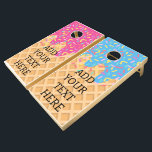 Ice Cream Cone Cornhole Gift Set<br><div class="desc">This item is customizable. Add your text using the easy to use Zazzle editing tool. For full products details,  please read Zazzle's product description below.</div>