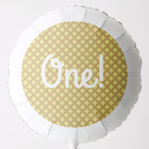 Ice Cream Cone Cute 1st Birthday Mylar Balloon