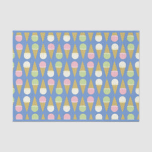 Ice Cream Cone Cute 1st Birthday Party Tissue Paper