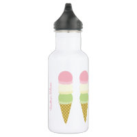 Watercolor Ice Cream 22oz Stainless Steel Tumbler