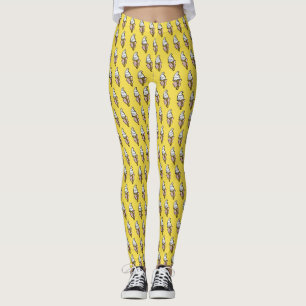 Ice Cream Cone Design Leggings