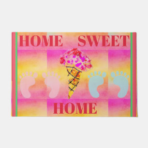Ice Cream Cone Door Mat
