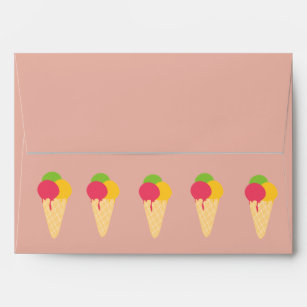 Ice Cream Cone Envelope