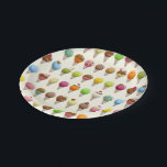 Ice Cream Cone Flavors Pattern Paper Plates<br><div class="desc">Colorful ice cream cone varieties patterned party plates.</div>