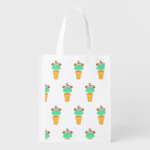 ice cream cone grocery bag