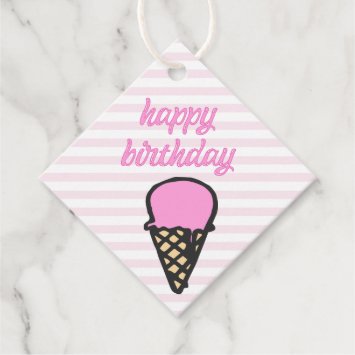 Ice Cream Cone - Happy Birthday