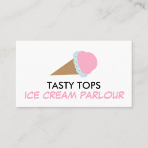 Ice Cream Cone, Ice Cream Parlor Business Card