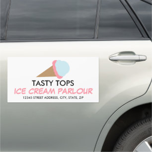 Ice Cream Cone, Ice Cream Parlor Car Magnet