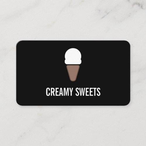 Ice Cream Cone Icon  Variation  Punch Card