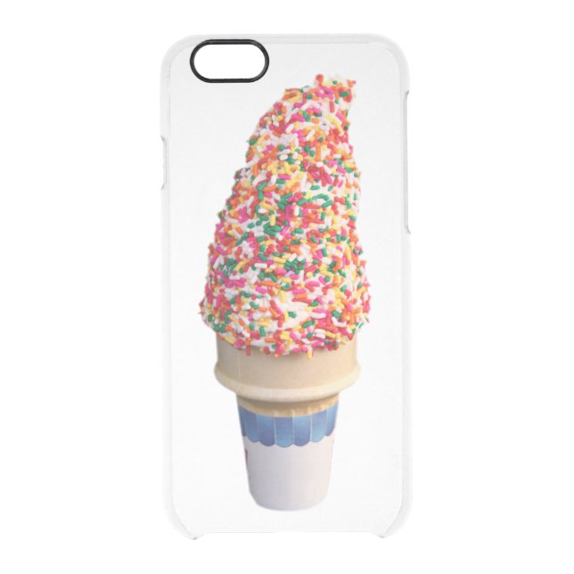 Ice Cream Cone iPhone 6 Clear Case (Back)