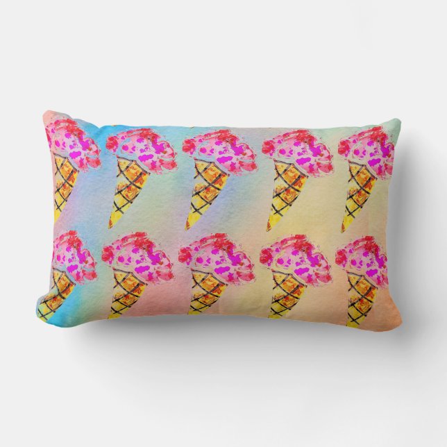 Ice Cream Cone Lumbar Pillow (Front)