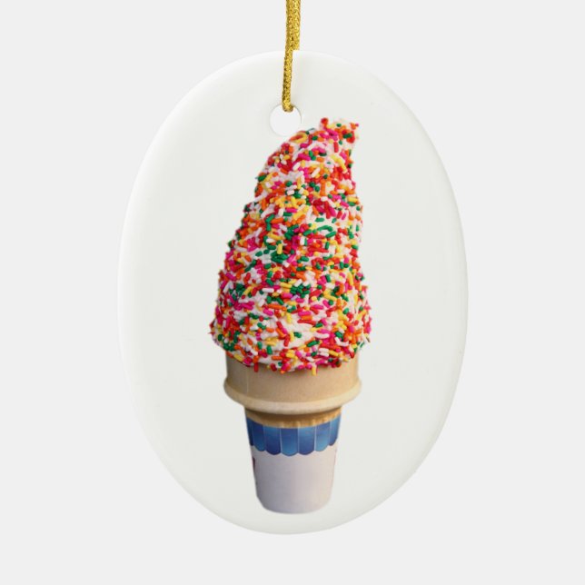 Ice Cream Cone Ornament (Front)