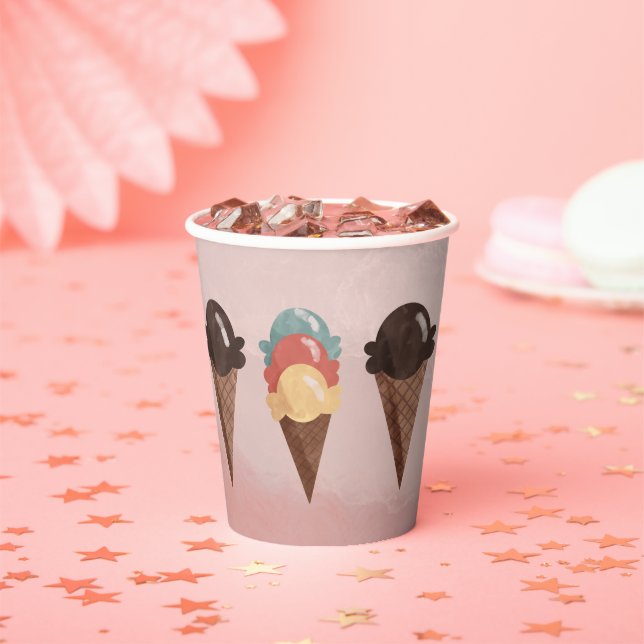 Ice Cream Cone  Paper Cups (Insitu)