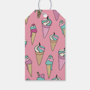 Ice Cream Cone Pattern Gift Tags