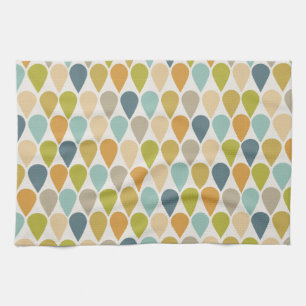 Ice Cream Cone Pattern Mid-century Modern Kitchen Towel