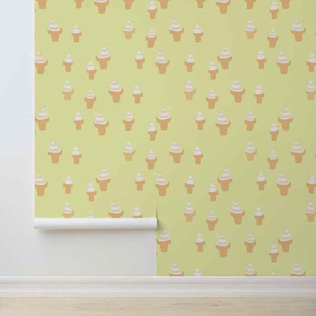 Ice Cream Cone Pattern  Wallpaper (Application)